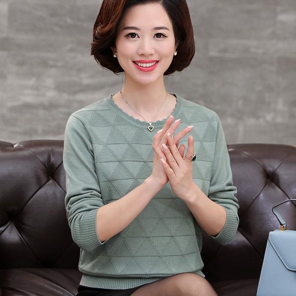 women's sweaters 2021 autumn and winter long-sleeved shirt loose mother loaded middle-aged ladies sweater, White;black
women's sweaters 2021 autumn and winter long-sleeved shirt loose mother loaded middle-aged ladies sweater, White;black