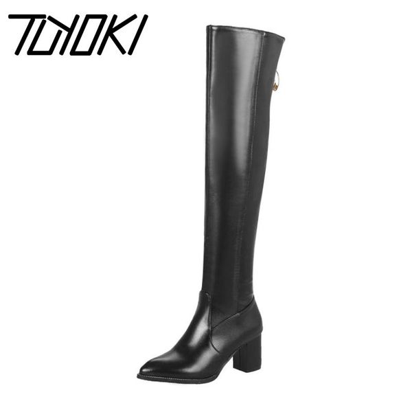 boots tuyoki solid color side zipper women long winter warm pointed toe high heel shoes over the knee size 33-48, Black
boots tuyoki solid color side zipper women long winter warm pointed toe high heel shoes over the knee size 33-48, Black