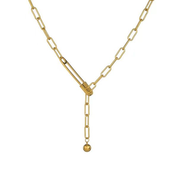 brand necklace fashion simple necklaces pin ball bathing titanium steel non-fading pendant jewelry quality wholesale, Silver
brand necklace fashion simple necklaces pin ball bathing titanium steel non-fading pendant jewelry quality wholesale, Silver