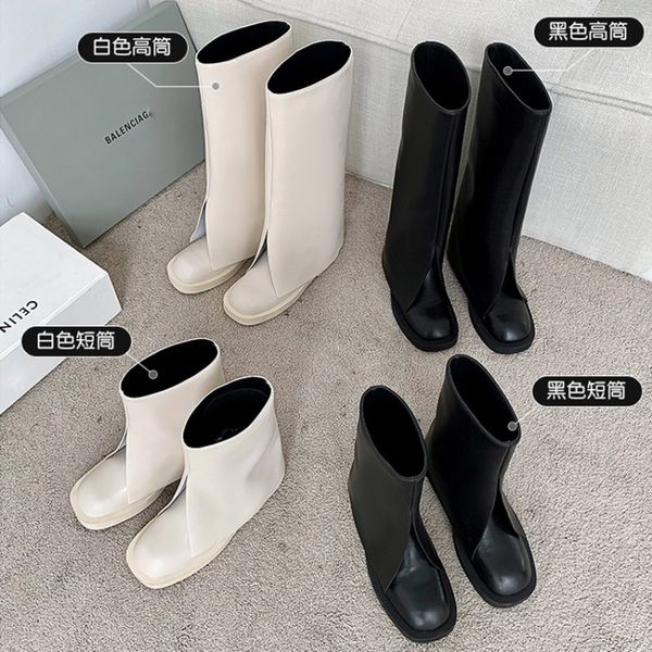 guo caijie small crowd fried street pant's 2021 leather knee length thick heel high barrel knight boots, Black
guo caijie small crowd fried street pant's 2021 leather knee length thick heel high barrel knight boots, Black