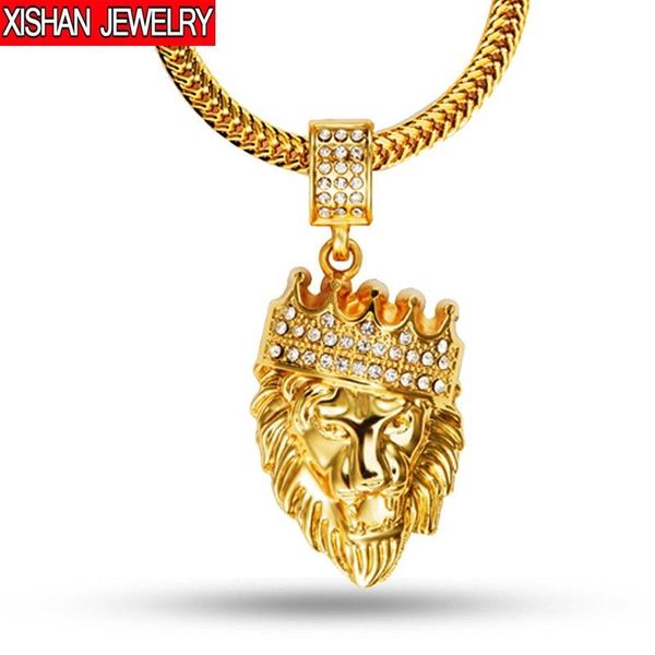 chains blingbling gold colour franco chain men colar hip hop male bar club long hiphop lion king crown necklace, Silver
chains blingbling gold colour franco chain men colar hip hop male bar club long hiphop lion king crown necklace, Silver