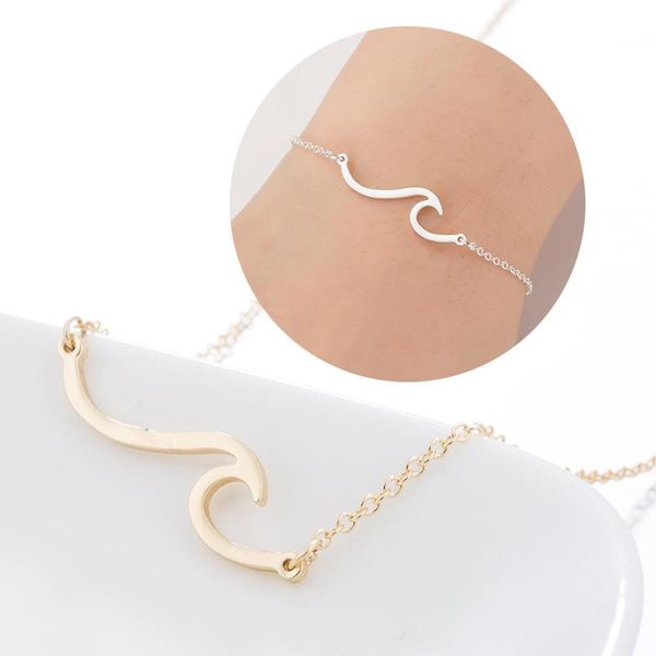 beaded, strands fashion jewelry lady simple stainless steel wave necklace bracelet straight, Black
beaded, strands fashion jewelry lady simple stainless steel wave necklace bracelet straight, Black