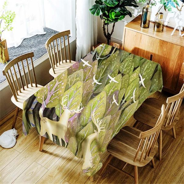 hand drawn forest deer seagull print polyester waterproof tablecloth home decoration washable dustproof rectangular table cloth
hand drawn forest deer seagull print polyester waterproof tablecloth home decoration washable dustproof rectangular table cloth