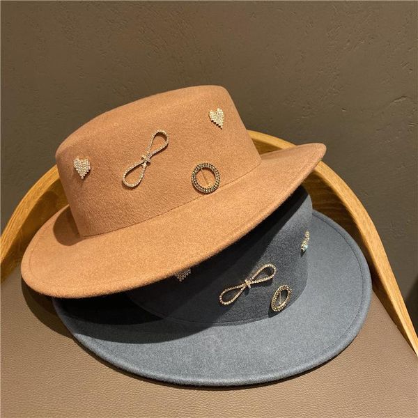 stingy brim hats 202109-39167 autumn winter wool diamond love bowknot lady fedoras cap women leisure panama jazz hat, Blue;gray
stingy brim hats 202109-39167 autumn winter wool diamond love bowknot lady fedoras cap women leisure panama jazz hat, Blue;gray