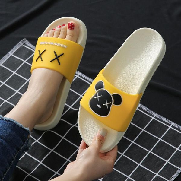 slippers summer women's flat sandals at home kawaii bear casual shoes beach fashion cute cartoon antiskid couple, Black
slippers summer women's flat sandals at home kawaii bear casual shoes beach fashion cute cartoon antiskid couple, Black