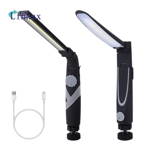 portable led folding working light with magnet multi-function lamp usb charging dimming for camping outdoor cob work flashlights torches 
portable led folding working light with magnet multi-function lamp usb charging dimming for camping outdoor cob work flashlights torches