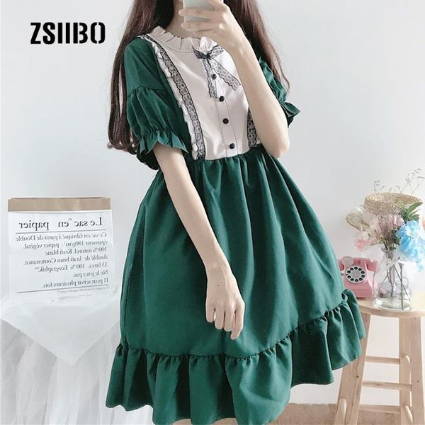 casual dresses summer women chic harajuku japanese preppy style girl cute stitching ruffled dress fashion sweet simple, Black;gray
casual dresses summer women chic harajuku japanese preppy style girl cute stitching ruffled dress fashion sweet simple, Black;gray