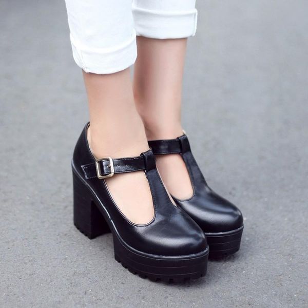 dress shoes us4-12 womens retor brogue t-strap lolita mary janes block high heel oxfords pumps platform vintage 3colors plus size, Black
dress shoes us4-12 womens retor brogue t-strap lolita mary janes block high heel oxfords pumps platform vintage 3colors plus size, Black
