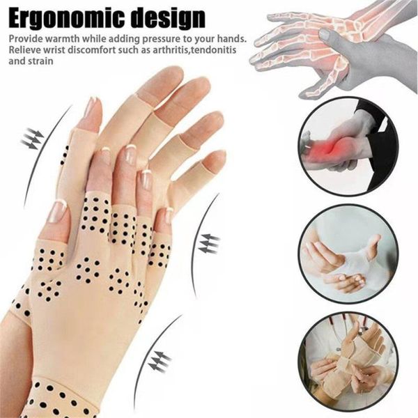 wrist support magnetic anti arthritis health compression therapy gloves rheumatoid hand pain relief brace corrector de postura, Black;red
wrist support magnetic anti arthritis health compression therapy gloves rheumatoid hand pain relief brace corrector de postura, Black;red