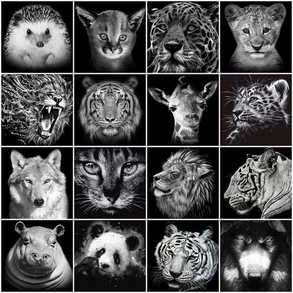 diamond painting evershine black white animals embroidery full square round lion tiger rhinestone pictures home decor
diamond painting evershine black white animals embroidery full square round lion tiger rhinestone pictures home decor