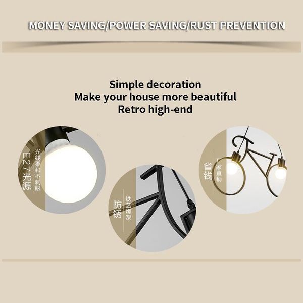 pendant lamps modern chandelier living room dining kitchen bicycle golden black and white led light adjustable cord length e27
pendant lamps modern chandelier living room dining kitchen bicycle golden black and white led light adjustable cord length e27