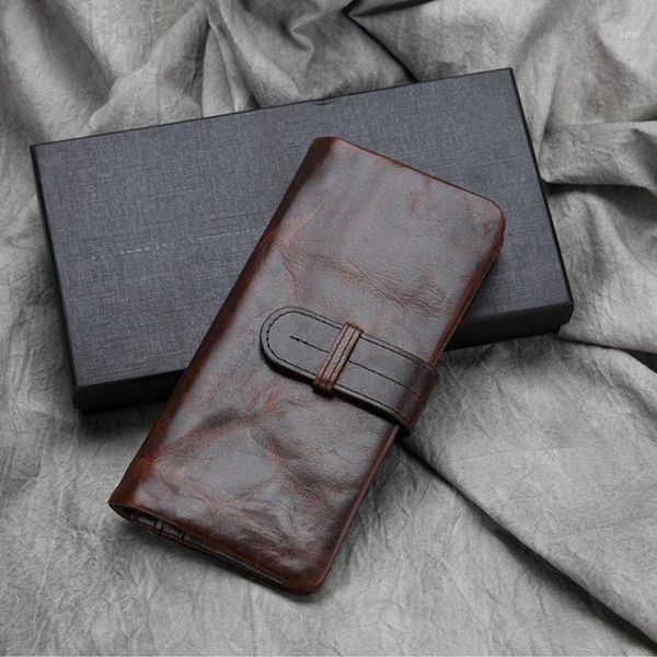 wallets men oil wax genuine leather wallet pocket coin holder vintage clutch bag bifold long purse1, Red;black
wallets men oil wax genuine leather wallet pocket coin holder vintage clutch bag bifold long purse1, Red;black