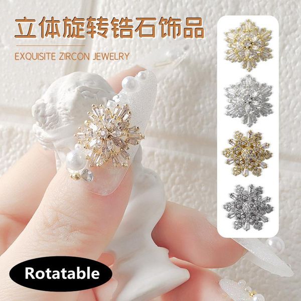 nail art decorations 2pcs/bag revolving jewelry exquisite large snowflake zircon inlaid double gold color preservation, Silver;gold
nail art decorations 2pcs/bag revolving jewelry exquisite large snowflake zircon inlaid double gold color preservation, Silver;gold