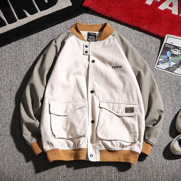 men's jackets jacket men 's baseball collar spring 2021 large size dimensional patch pocket overalls youth, Black;brown
men's jackets jacket men 's baseball collar spring 2021 large size dimensional patch pocket overalls youth, Black;brown