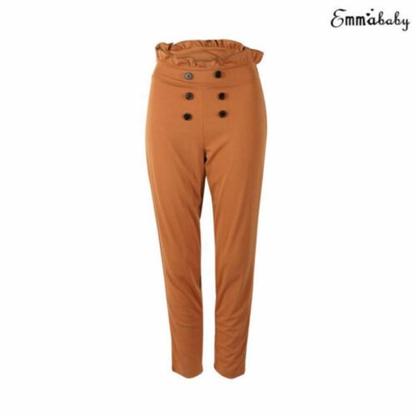 women's pants & capris uk women buttons high waist loose summer style office work wear pant trouser, Black;white
women's pants & capris uk women buttons high waist loose summer style office work wear pant trouser, Black;white