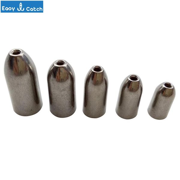 easy catch 5pcs 100% tungsten fishing sinker for texas rig silver plastic worm inline weights casting barrel sinkers accessories
easy catch 5pcs 100% tungsten fishing sinker for texas rig silver plastic worm inline weights casting barrel sinkers accessories