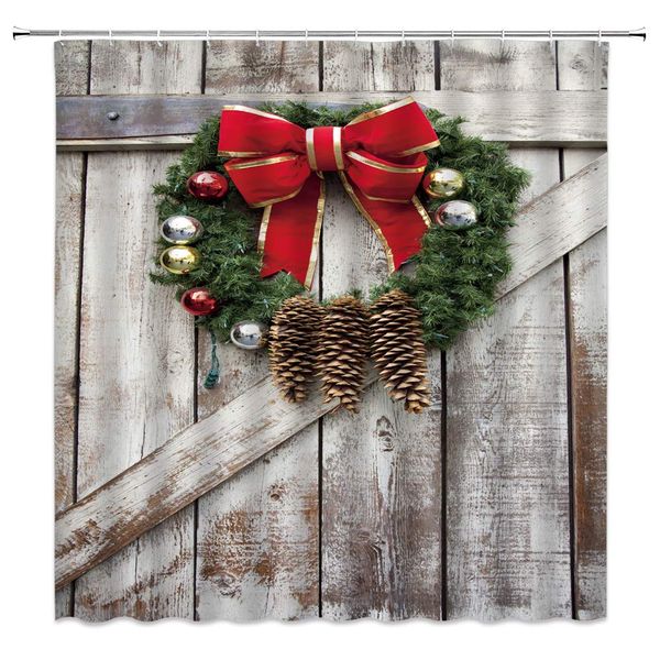 rustic christmas shower curtain vintage wooden barn door of farmhouse with pine christmas garland ball retro western farm
rustic christmas shower curtain vintage wooden barn door of farmhouse with pine christmas garland ball retro western farm