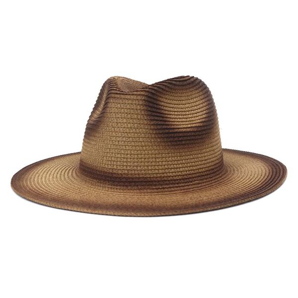 wide brim hats sun hat for women summer fashion british style spray paint jazz straw outdoor travel tourism hathz47, Blue;gray
wide brim hats sun hat for women summer fashion british style spray paint jazz straw outdoor travel tourism hathz47, Blue;gray