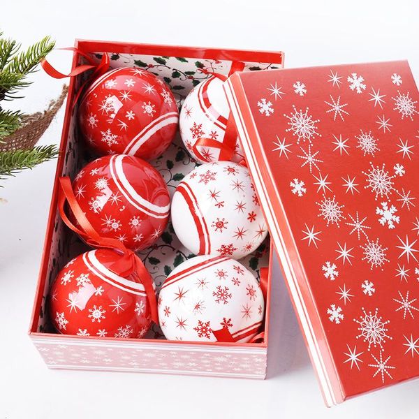 christmas decorations scene layout gift ornaments pendant diy75mm red and white snowflake memory ball stickers
christmas decorations scene layout gift ornaments pendant diy75mm red and white snowflake memory ball stickers
