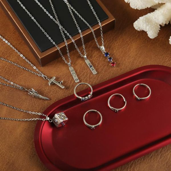 pendant necklaces jujutsu kaisen anime necklace metal yuji itadori fushiguro megumi neck chain for women men jewelry llaveros accessories, Silver
pendant necklaces jujutsu kaisen anime necklace metal yuji itadori fushiguro megumi neck chain for women men jewelry llaveros accessories, Silver