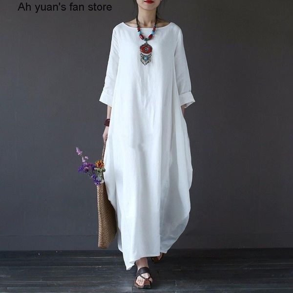 casual dresses ah yuan 2021 summer autumn plus size women 4xl 5xl loose long vintage dress boho shirt maxi robe fashion female, Black;gray
casual dresses ah yuan 2021 summer autumn plus size women 4xl 5xl loose long vintage dress boho shirt maxi robe fashion female, Black;gray