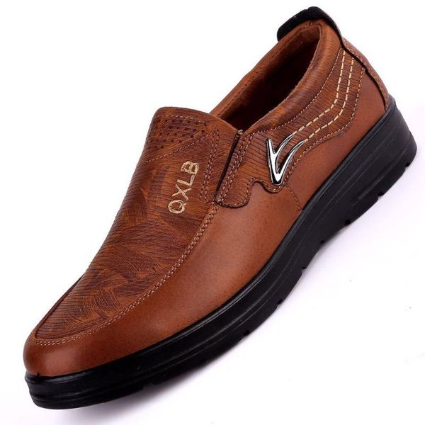 dress shoes men's casual driving soft and comfortable, Black