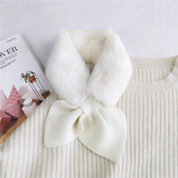 scarves long knit scarf hair head with winter warm faux fur neck collar for women foulard d173, Blue;gray
scarves long knit scarf hair head with winter warm faux fur neck collar for women foulard d173, Blue;gray