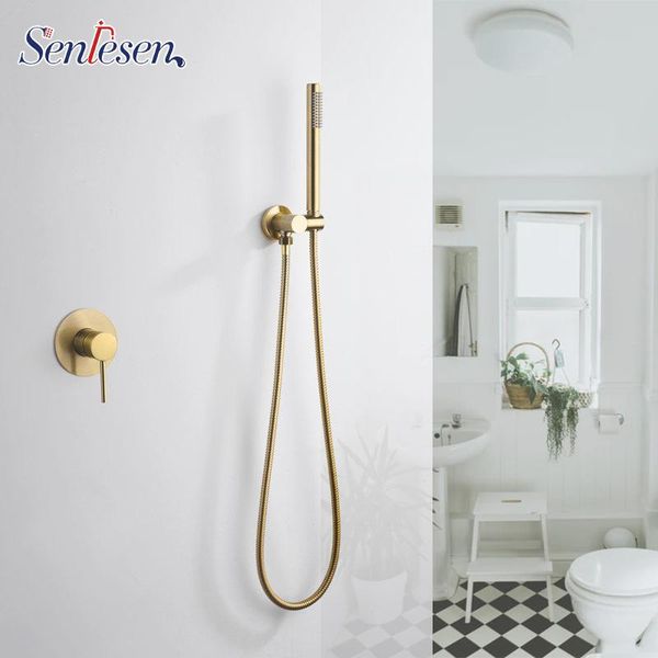 senlesen bathroom brushed gold shower set full copper and cold dark wall mounted simple embedded nordic brass sets
senlesen bathroom brushed gold shower set full copper and cold dark wall mounted simple embedded nordic brass sets