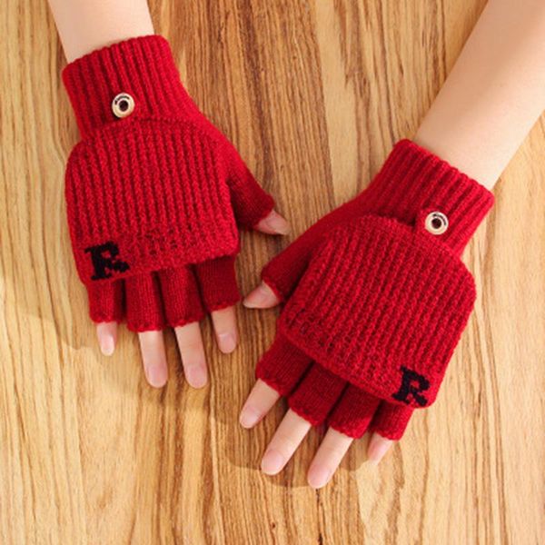 cycling gloves winter female double layer thicken flip warm mittens male wool knit letter half finger touch screen driving h78, Black
cycling gloves winter female double layer thicken flip warm mittens male wool knit letter half finger touch screen driving h78, Black