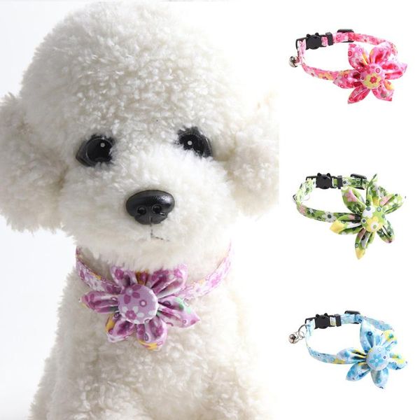 cat collars & leads cute doggy collar with bells polyester flower print light color detachable bow adjustable pet supplies
cat collars & leads cute doggy collar with bells polyester flower print light color detachable bow adjustable pet supplies