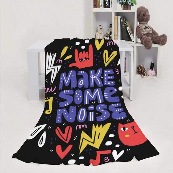 make some noise hand drawn -.scandinavian style - notes,flannel blanket super soft m cozy bed blanket weight sofa throw blanket
make some noise hand drawn -.scandinavian style - notes,flannel blanket super soft m cozy bed blanket weight sofa throw blanket