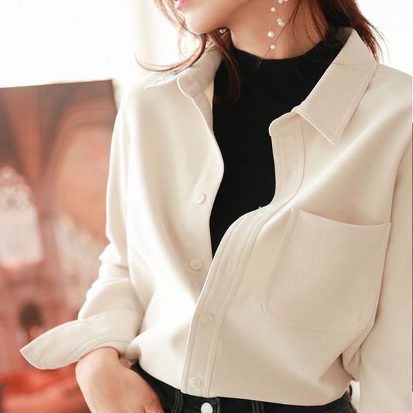 design all-match corduroy solid blouse lady shirt blusa woman long sleeve spring ladies solid loose boyfriend style shirt w, White
design all-match corduroy solid blouse lady shirt blusa woman long sleeve spring ladies solid loose boyfriend style shirt w, White