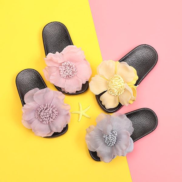 slipper summer children slippers indoor shoes kids baby girls fashion flower sandals outdoor footwear non-slip soft beach, Black;grey
slipper summer children slippers indoor shoes kids baby girls fashion flower sandals outdoor footwear non-slip soft beach, Black;grey