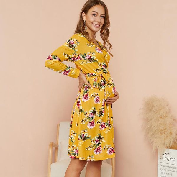 patpat 2021 arrivalmaternity v-neck floral full print yellow knee length a long-sleeve nursing dress maternity dresses, White
patpat 2021 arrivalmaternity v-neck floral full print yellow knee length a long-sleeve nursing dress maternity dresses, White