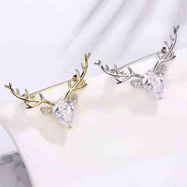 brooch a deer has your gift simple exquisite romantic micro inlaid business style christmas suit head pin, Gray
brooch a deer has your gift simple exquisite romantic micro inlaid business style christmas suit head pin, Gray