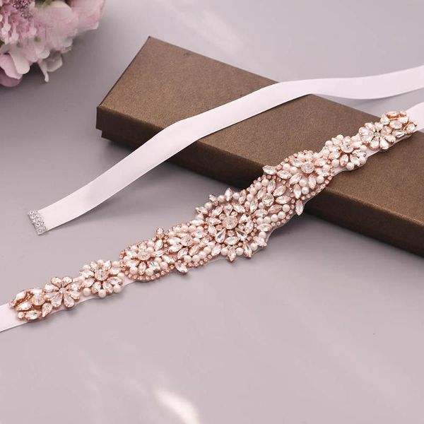 wedding sashes trixy s445 rose gold rinestone bridal belt fancy belts for dresses pearls paty prom, White
wedding sashes trixy s445 rose gold rinestone bridal belt fancy belts for dresses pearls paty prom, White
