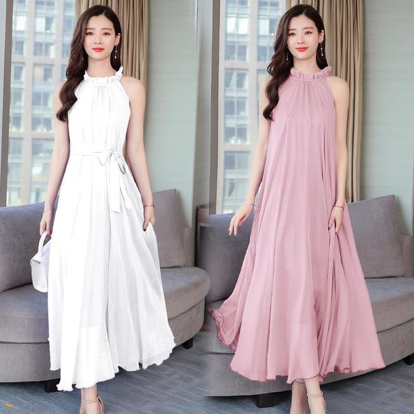 casual dresses 2021 vintage solid chiffion loose neck-mounte sleeveless party women's robe ruffle female summer bohe vestidos, Black;gray
casual dresses 2021 vintage solid chiffion loose neck-mounte sleeveless party women's robe ruffle female summer bohe vestidos, Black;gray