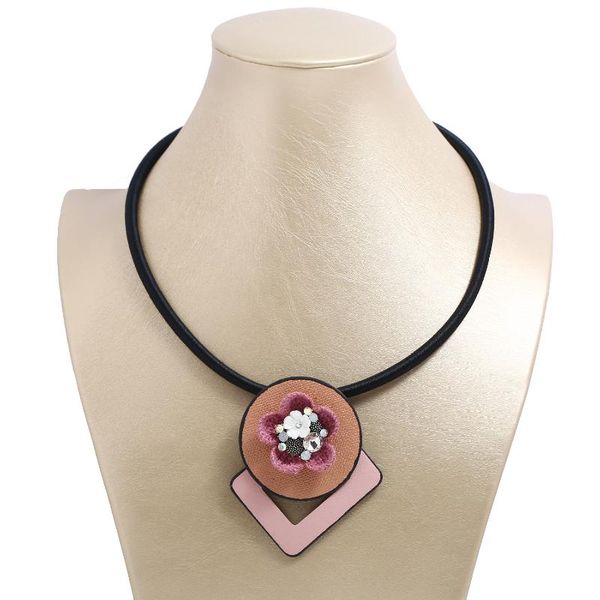 pendant necklaces fashion jewelry creative necklace for ladies with european and american leather pu women, Silver
pendant necklaces fashion jewelry creative necklace for ladies with european and american leather pu women, Silver