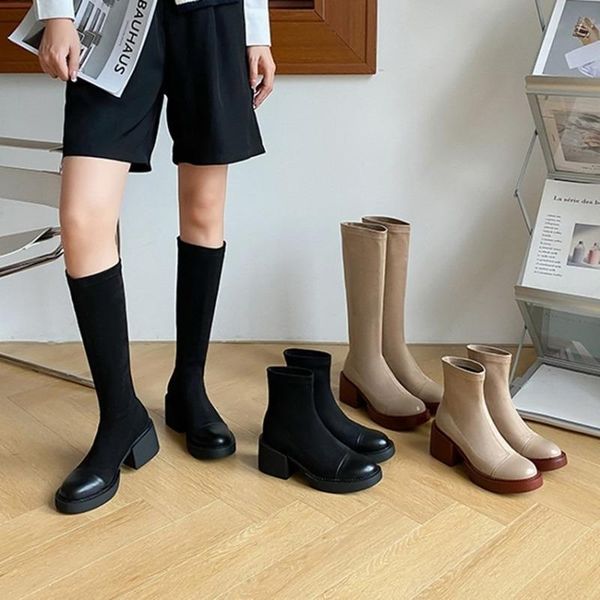 boots shoess for women high heels winter 2021 thick heel elastic thick-soled elegant skinny plus size, Black
boots shoess for women high heels winter 2021 thick heel elastic thick-soled elegant skinny plus size, Black