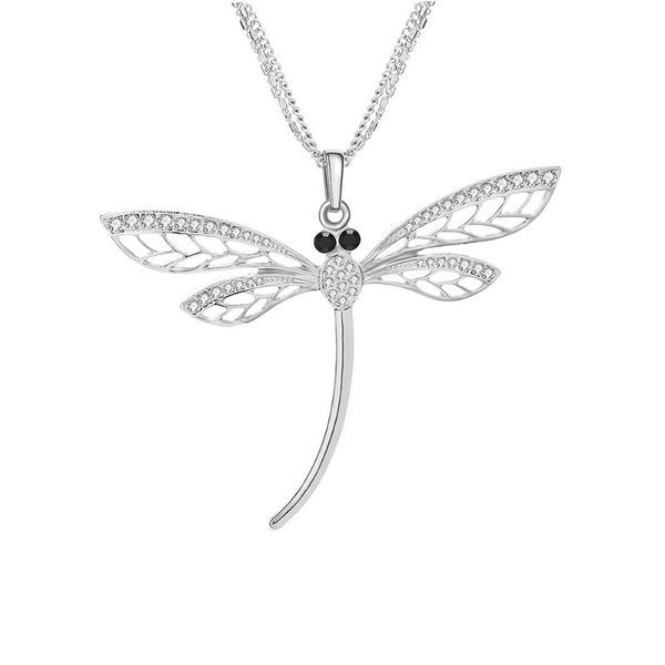 pendant necklaces elegant fashion crystal dragonfly necklace rose gold/silvery long sweater collier pendentif for women jewelry gift 2021, Silver
pendant necklaces elegant fashion crystal dragonfly necklace rose gold/silvery long sweater collier pendentif for women jewelry gift 2021, Silver