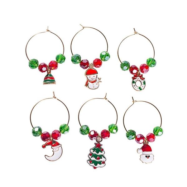 christmas decorations 6 pc glass ornaments theme party wine label ring suitable for goblet drinks
christmas decorations 6 pc glass ornaments theme party wine label ring suitable for goblet drinks