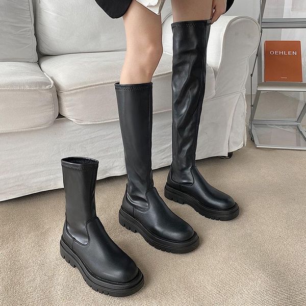 boots women long over the knee ladies luxury fashion autumn winter shoes platform woman footwear slip on 2021, Black
boots women long over the knee ladies luxury fashion autumn winter shoes platform woman footwear slip on 2021, Black