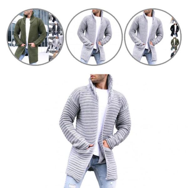 men's sweaters classic sweater coat pockets mid length autumn winter lapel solid color, White;black
men's sweaters classic sweater coat pockets mid length autumn winter lapel solid color, White;black