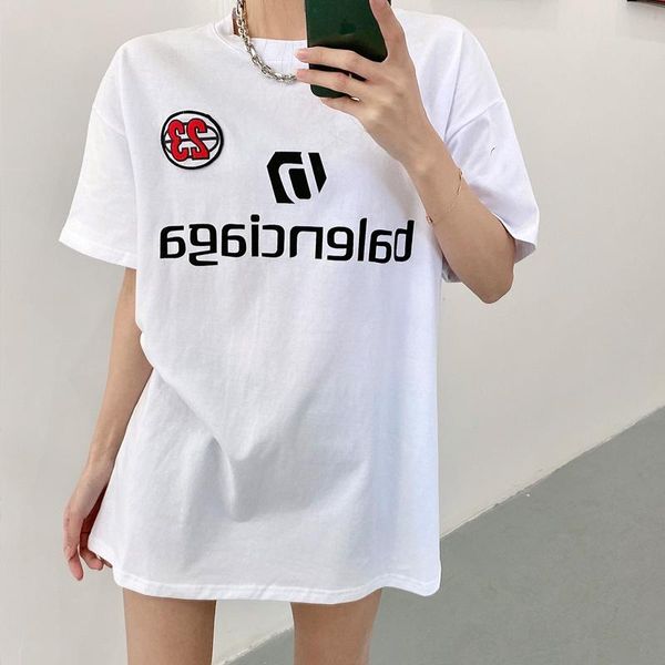 summer casual elegant mid-length plus size women's loose printed cotton short-sleeved t-shirt women, White
summer casual elegant mid-length plus size women's loose printed cotton short-sleeved t-shirt women, White