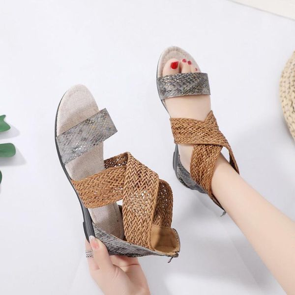 sandals women's weave snakeskin shoes zipper ladies print cross flats summer female casual 2021 woman fashion, Black
sandals women's weave snakeskin shoes zipper ladies print cross flats summer female casual 2021 woman fashion, Black