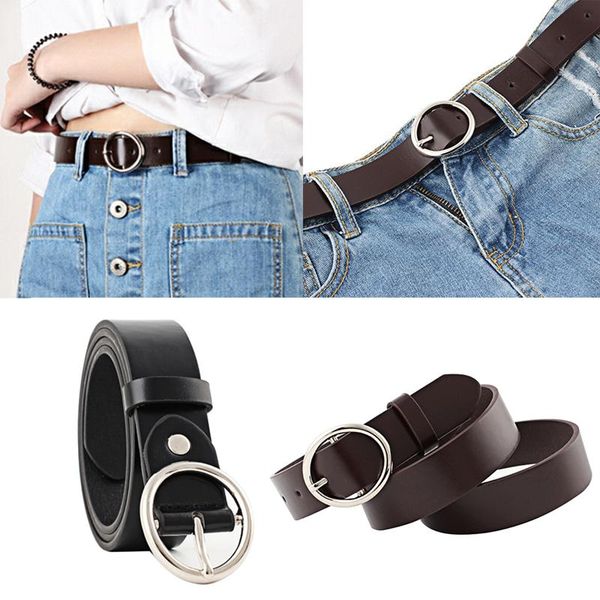 belts simple female imitation leather waist fashion round metal circle pin buckles belt for women jeans pants, Black;brown
belts simple female imitation leather waist fashion round metal circle pin buckles belt for women jeans pants, Black;brown