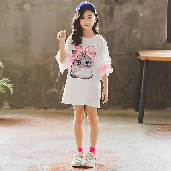 girl's dresses baby girls summer new fashion kids children cute out half sleeve cartoon cat girl bohemian lovely dress 4-12 y c0228, Red;yellow
girl's dresses baby girls summer new fashion kids children cute out half sleeve cartoon cat girl bohemian lovely dress 4-12 y c0228, Red;yellow