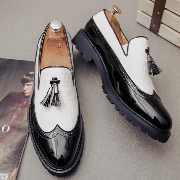 big size italian tassel business formal dress men leather loafer flats designer office oxford shoes for 1a51, Black
big size italian tassel business formal dress men leather loafer flats designer office oxford shoes for 1a51, Black