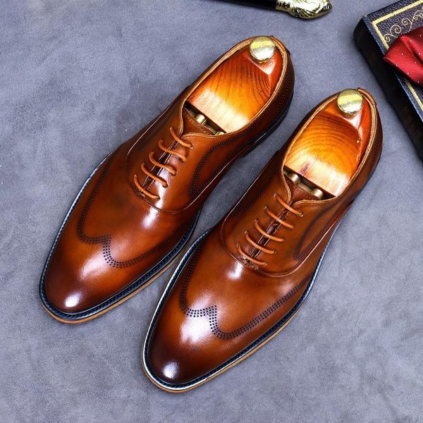 dress shoes british mens brown brogue pointed toe lace up fashion black business leisure cowhide leather zapatos office career errfc
dress shoes british mens brown brogue pointed toe lace up fashion black business leisure cowhide leather zapatos office career errfc