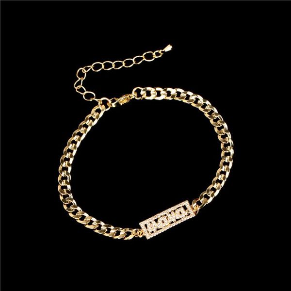 luxury letter mama cuban chain bracelet pave white cubic zircon square gold color charm bracelets jewelry for mother gift, Golden;silver
luxury letter mama cuban chain bracelet pave white cubic zircon square gold color charm bracelets jewelry for mother gift, Golden;silver